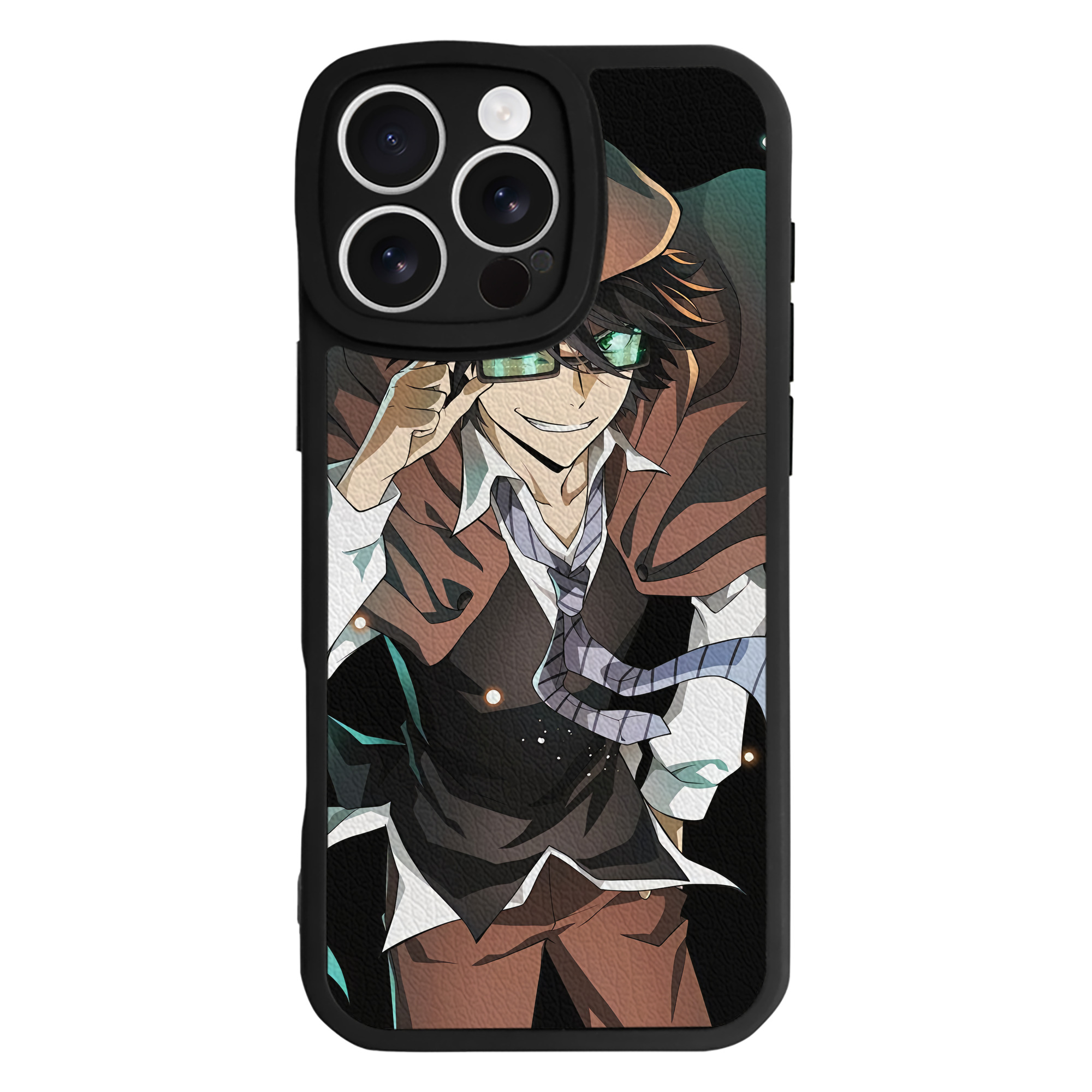 （画像用） 文豪ストレイドッグス Bungo Stray Dogs 【iPhone 16シリーズ対応】シリコンスマホケース（レザー調） 材質：シリコン